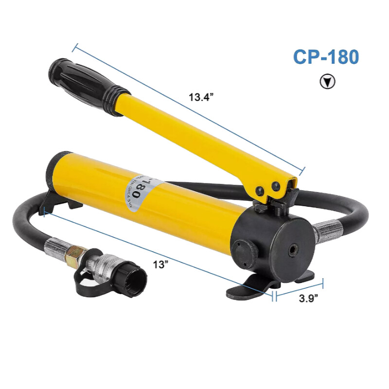 60kg/cm ² CP-180 Portable Hand Manual Operated Hydraulic Pump High Pressure New