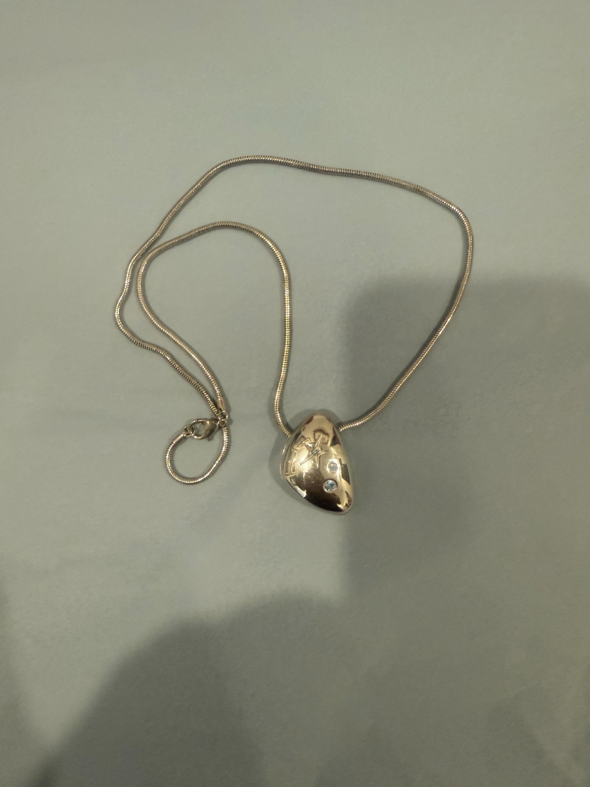 Vintage Thierry Mugler Angel Essence Pendant Necklace No Solid Perfume Rare Item