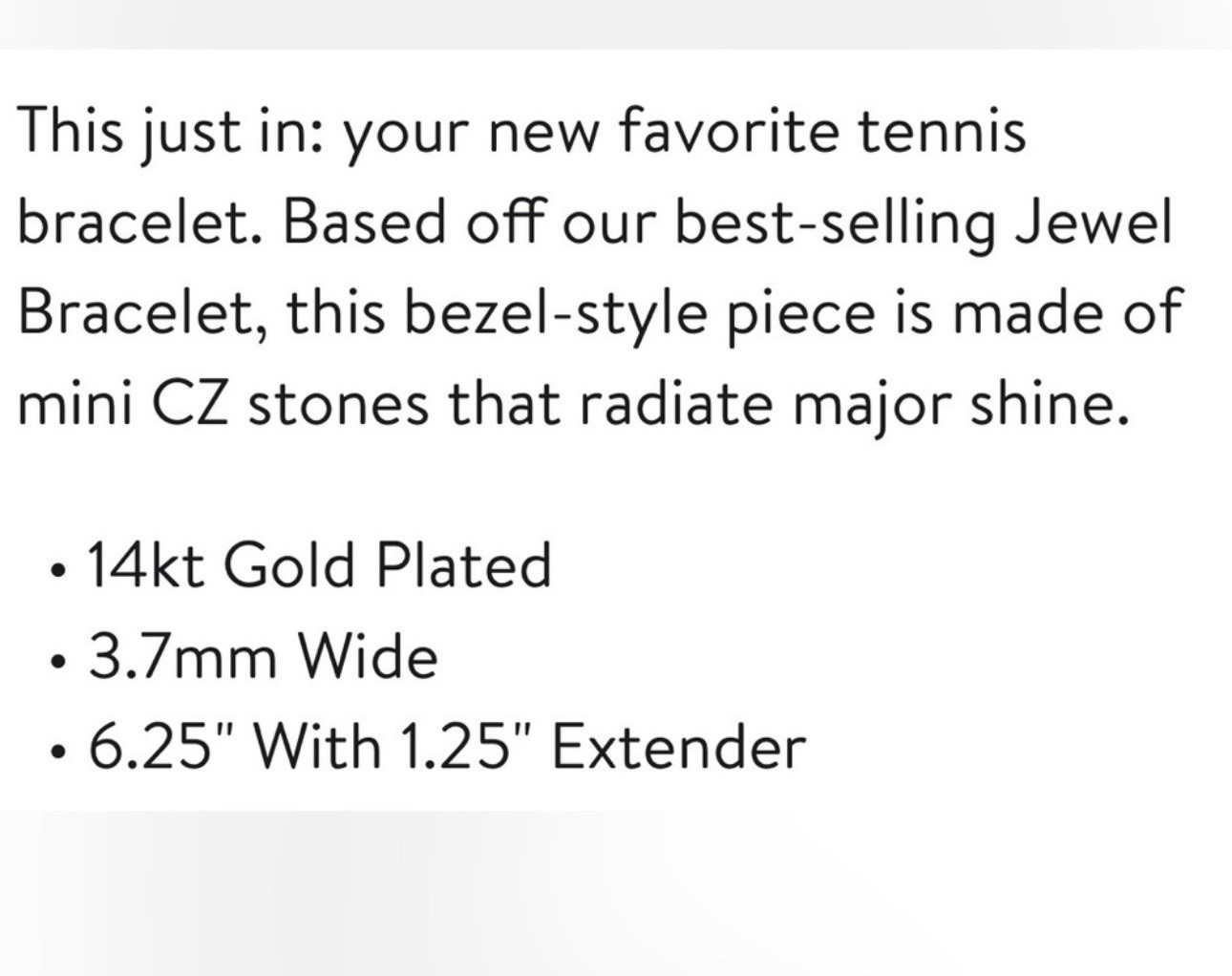 Electric Picks Mini Jewel Bezel Tennis Bracelet