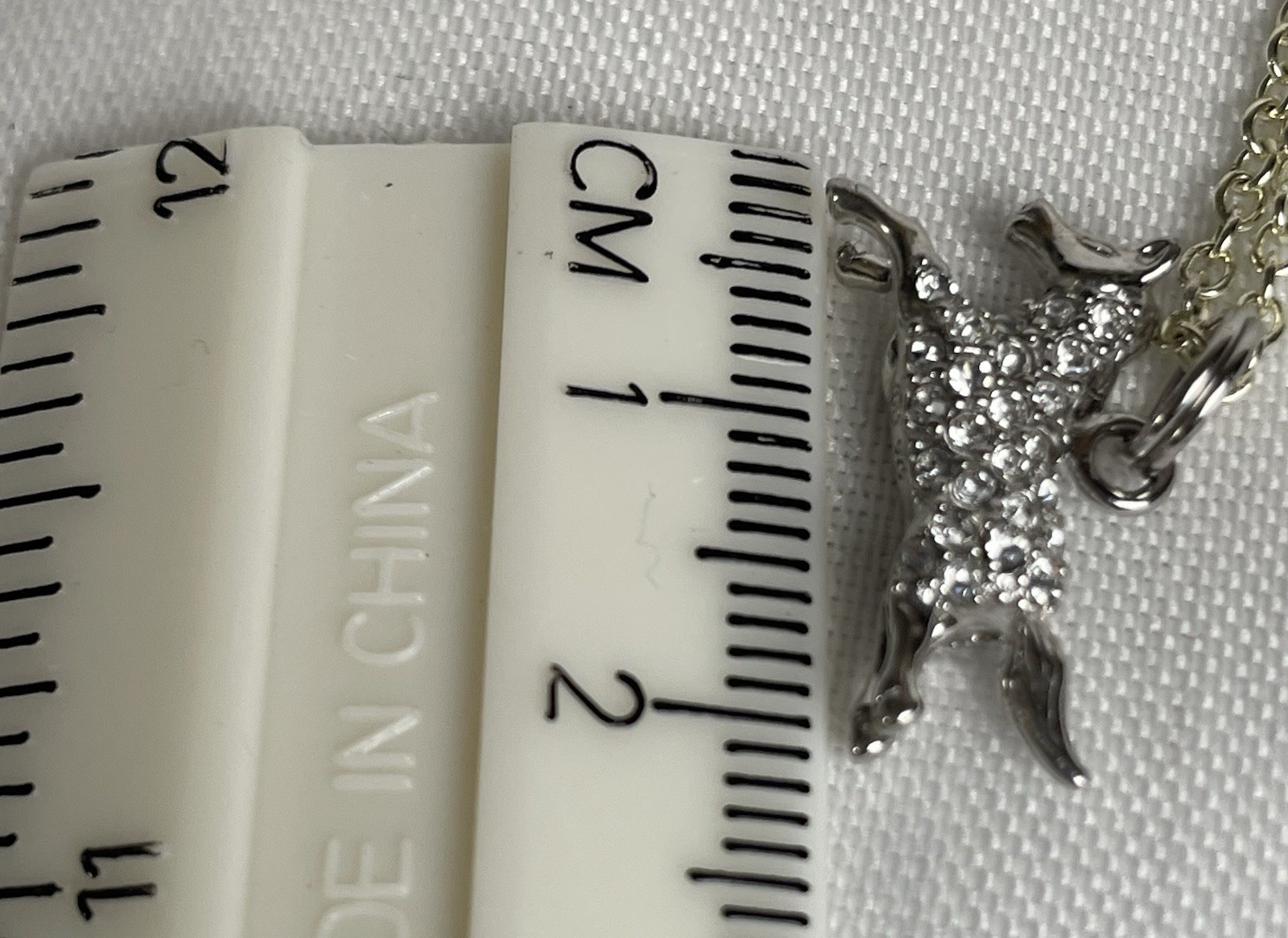 925 Sterling Silver Necklace 16” Horse Pendant 1x2mm 7.65g
