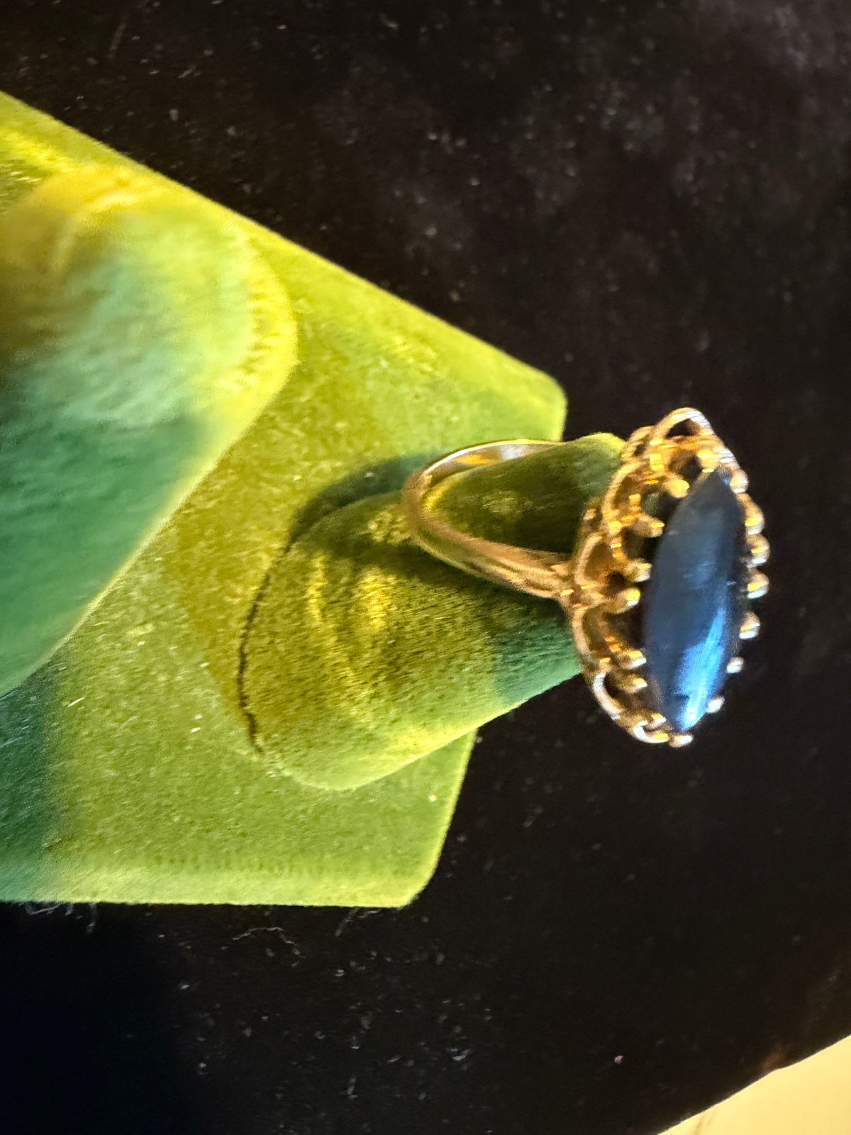 Vintage SOLID 10KT Gold Stamped Size 7 Ring Harmony 2.82g New Old Stock!