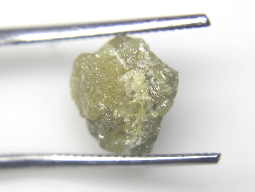 6.23CTS /1 PIECE NATURAL REAL RAW UNCUT YELLOW ROUGH DIAMOND 11.53×10.47×7.21 MM