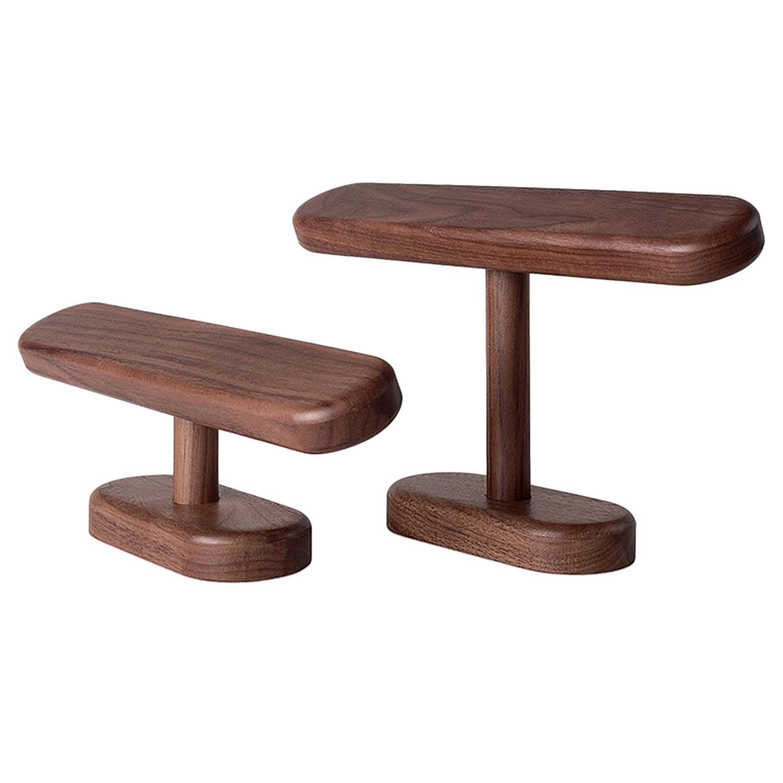 Walnut Wood Display Stand Jewelry Watch Organizer Holder Countertop Small/Large