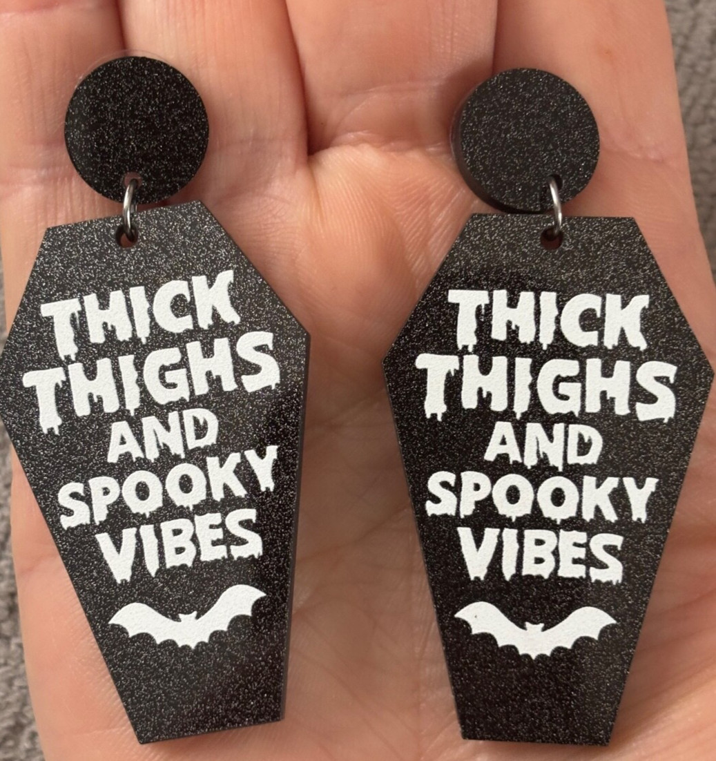 BUY 2 GET 1 FREE Spooky Themed Earrings | Dark heart Skull Cauldron Eyeball Blac