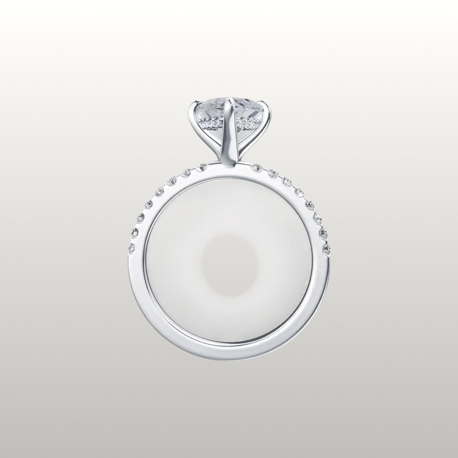 Fancy Vivid Blue 14k White Gold Diamond Ring IGI Lab Grown 3.25 Ct Marquise Cut