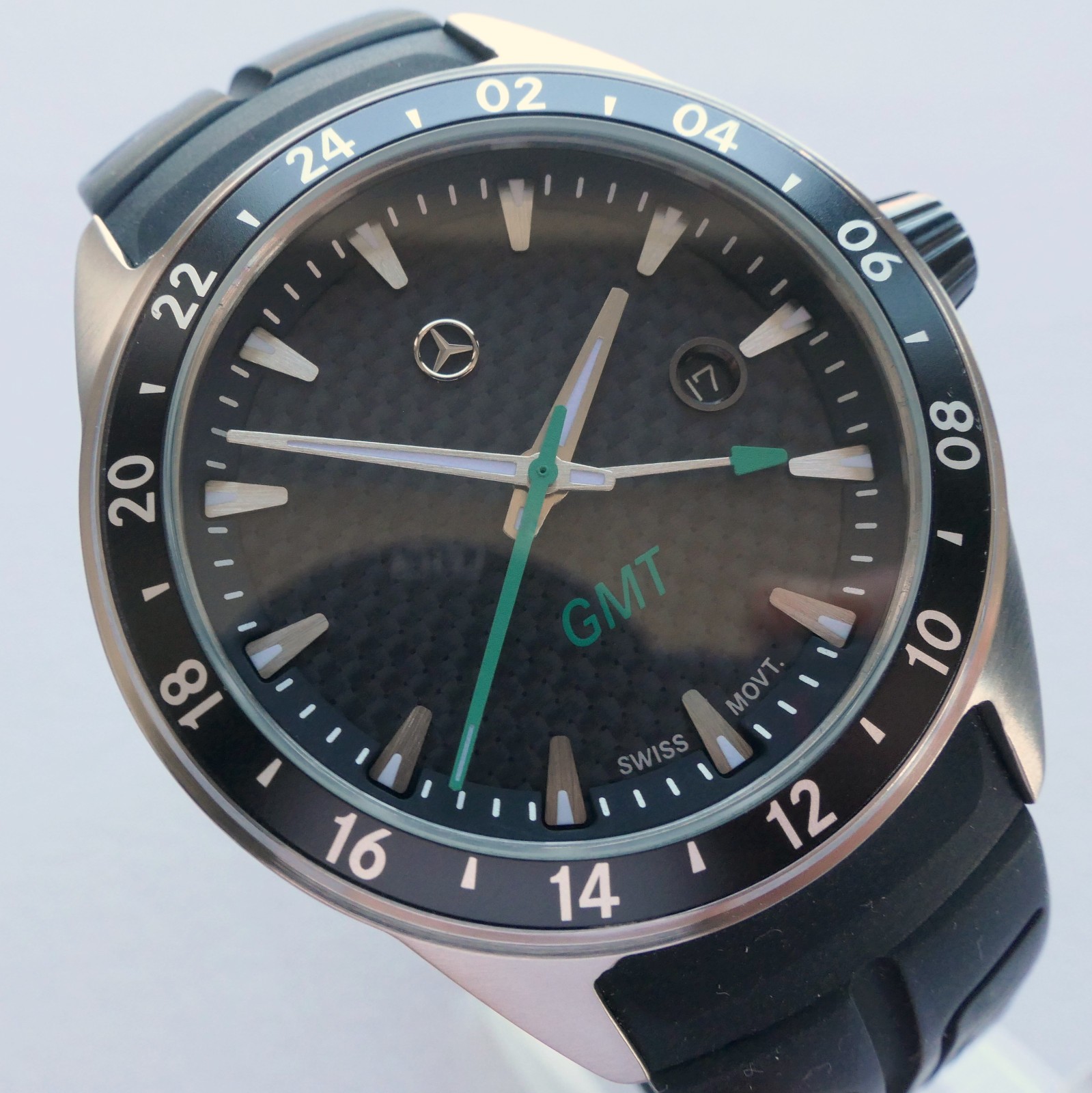 Mercedes Benz AMG DTM Petronas Motorsport Carbon Racing Car Accessory GMT Watch