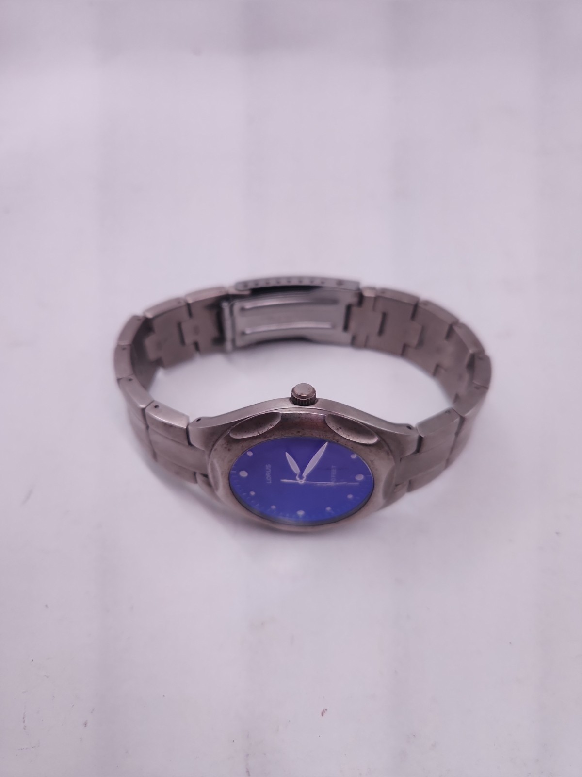 LORUS Mens Watch Steel Case Blue Dial Silver Tone Quartz 30m WR LR0367
