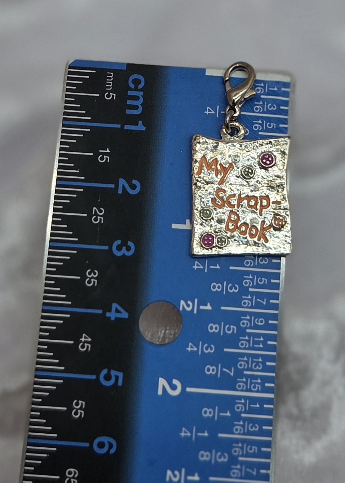 Flower My Scrap Book Vintage Ganz Early 2000s Clip On Charms Retro Nostalgic