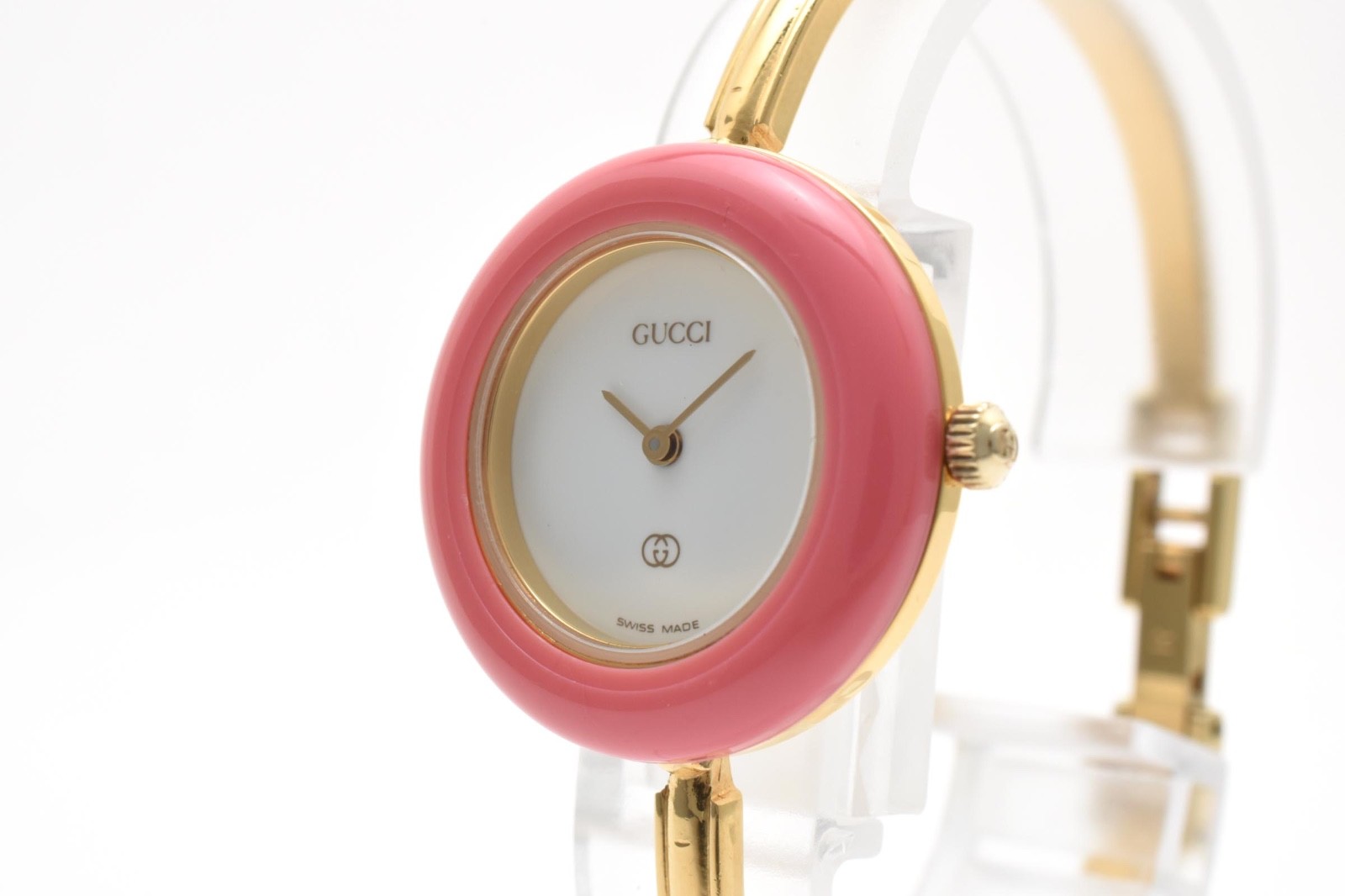 Rare!! GUCCI Change Bezel 11/12.2 1100L Gold Vintage Quartz 12 colors with Box