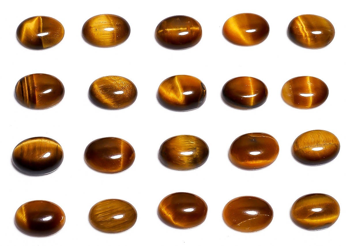 Natural Golden Tiger Eye Oval Cabochon 5x7mm To 20x25mm Loose Gemstone