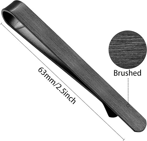2.2/2.5 Inch Tie Clips for Men in Gift Box, Tie Bar Clip Set for Mens Regular…