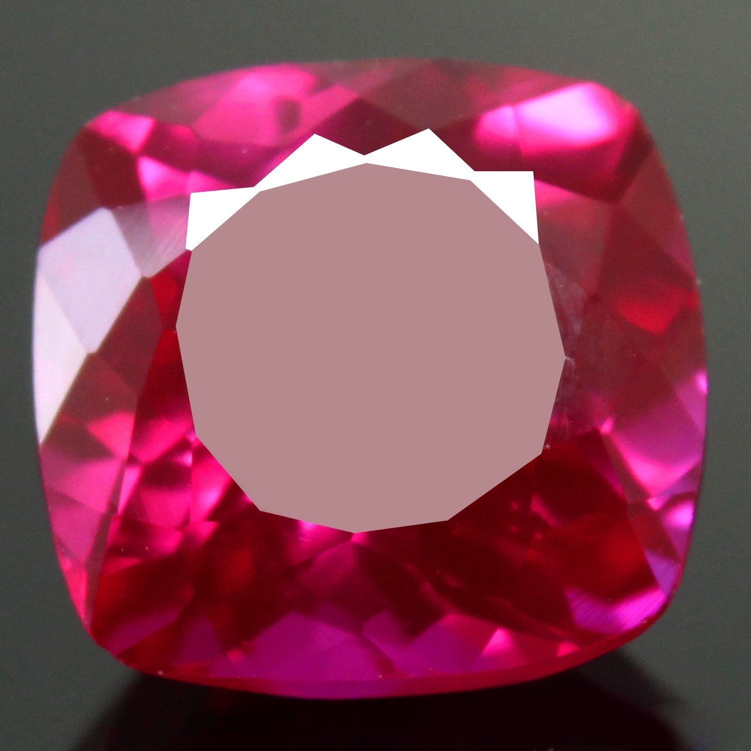 Natural 11.65 Ct Certified UTAH Red BeryI Bixbite 13×13 MM Cushion AAA+ Gemstone