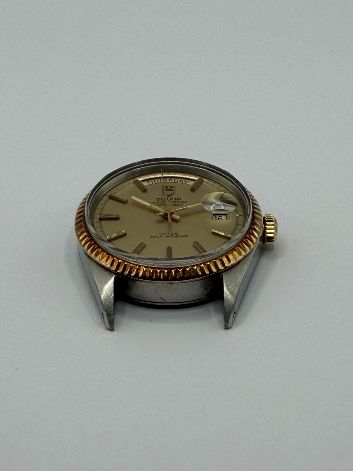 Vintage 1969 Tudor Oyster Prince Date+Day 7019/3 Two-Tone Jumbo 38mm Bracelet