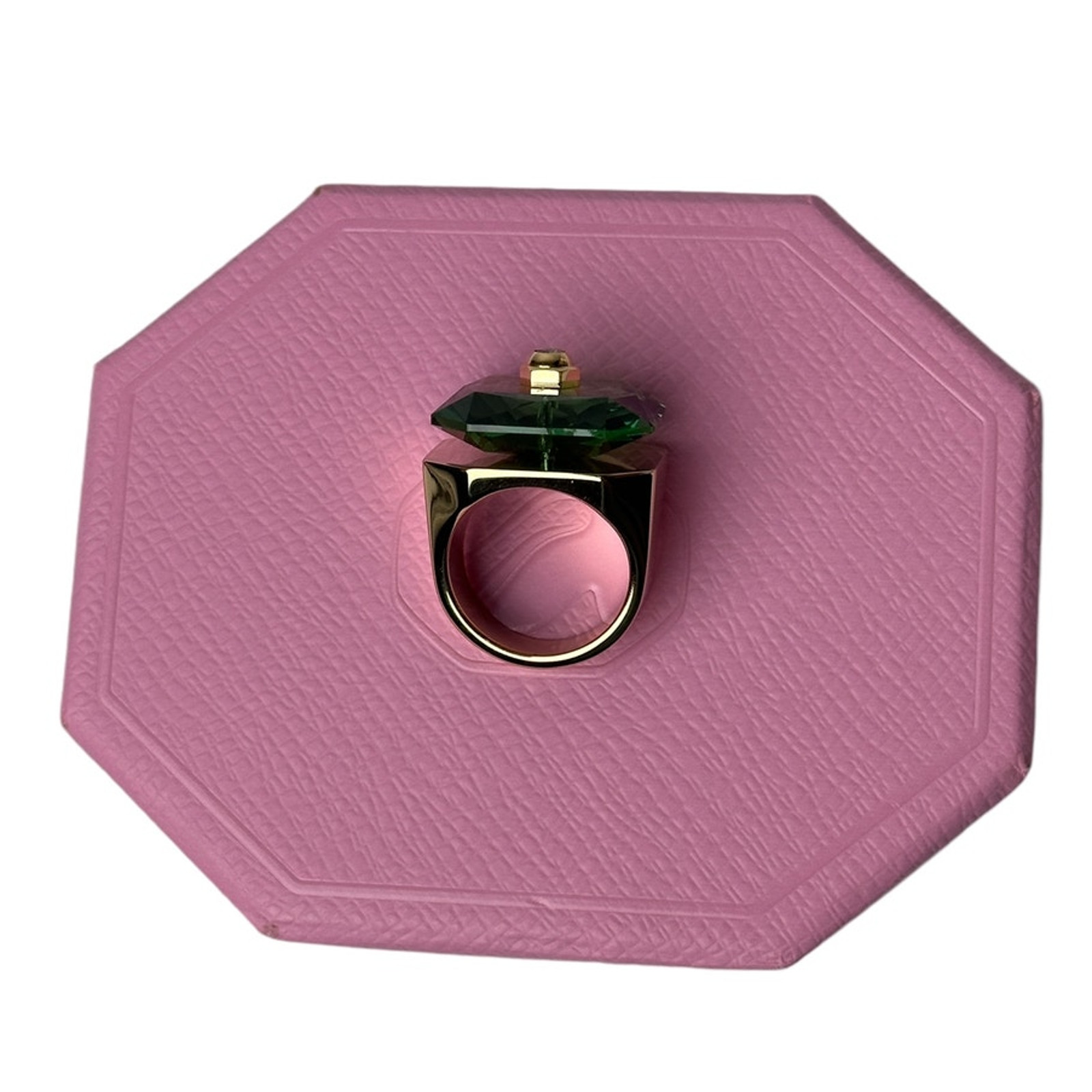 Swarovski Numina cocktail ring Octagon cut, Green Size 11 / EUR 64