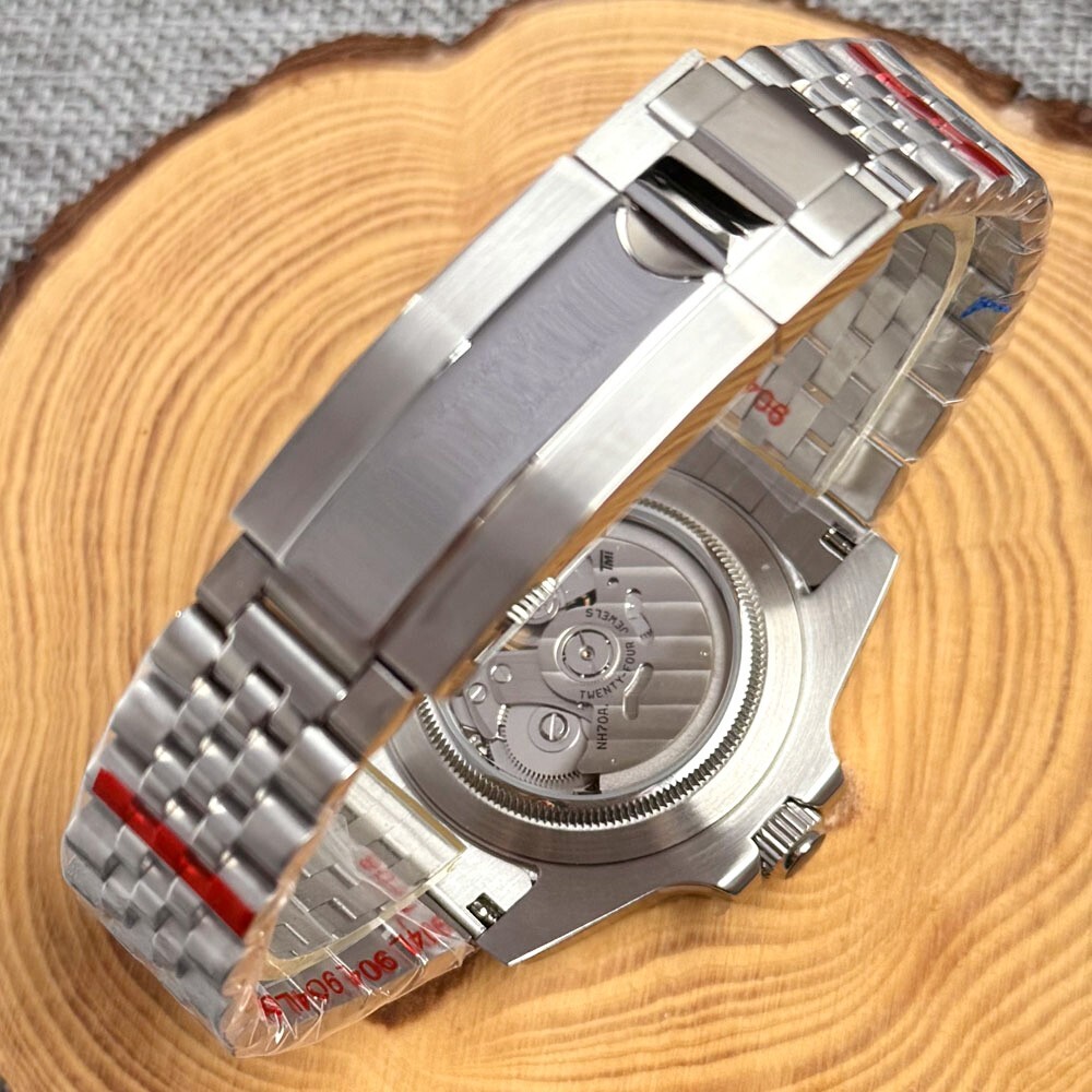 40mm Sterile Luminous Skeleton Dial NH70A Automatic Mens Watch Sapphire Glass