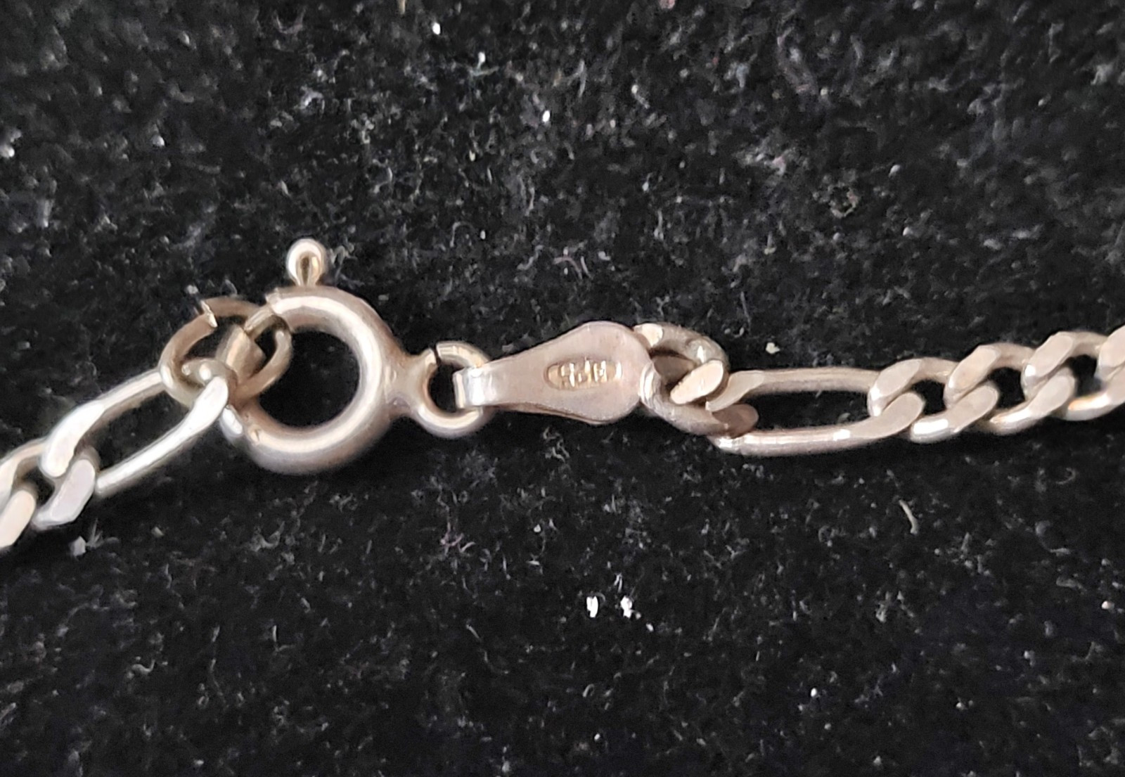 Brand New 10″ Diamond Cut Sterling Silver Figaro Chain Anklet Made In Italy