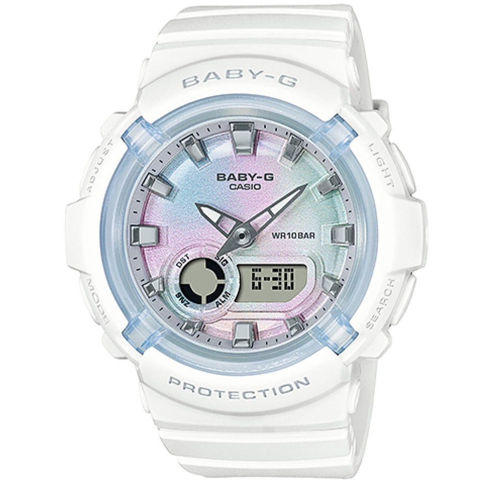 CASIO BABY-G BGA-280-7AJF Metallic Index Analog Digital Watch White 43.4mm