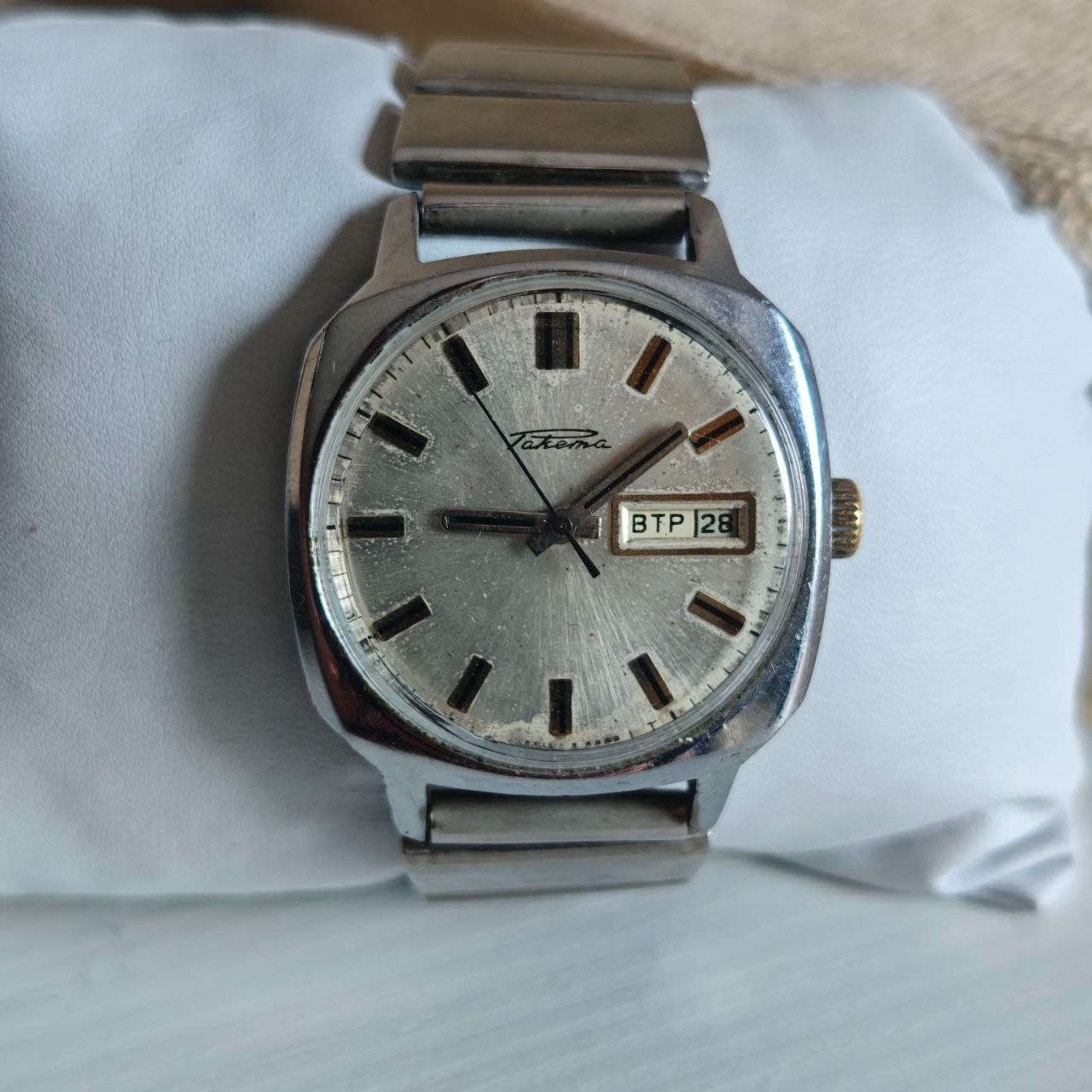 Vintage Soviet Raketa Automatic Watch Cal. 2627.H 29 Jewels Day-Date USSR