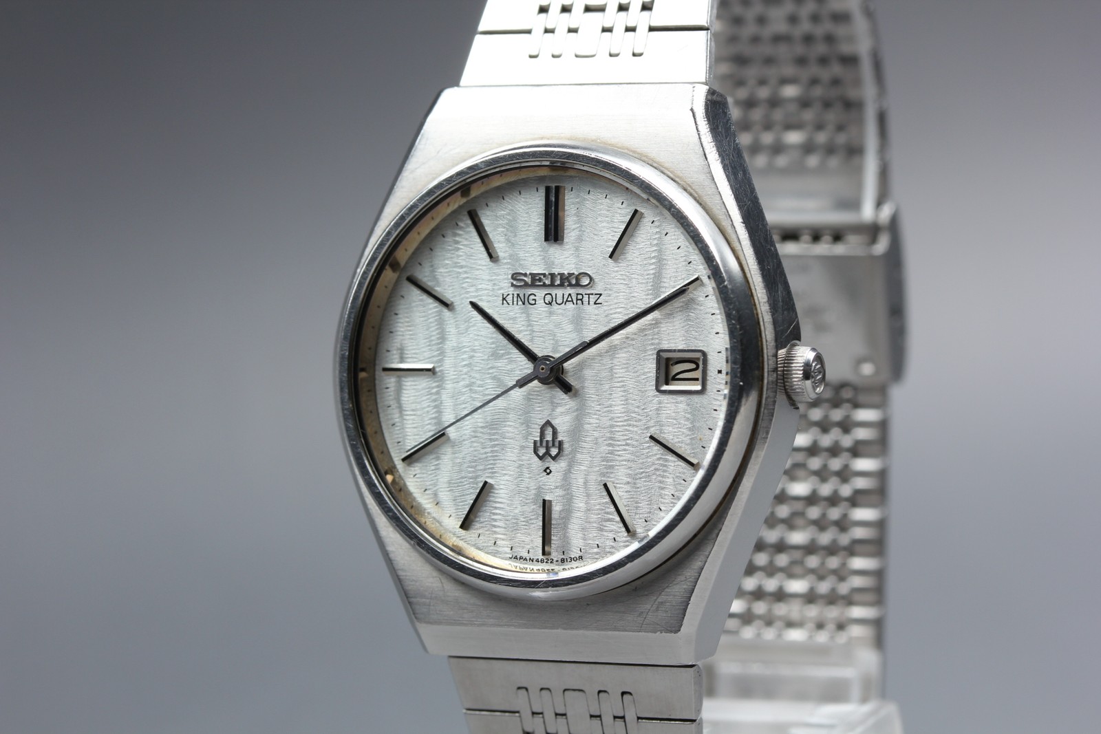Vintage [Near MINT] Seiko king Quartz 4822-8120 Silver Dial Men’s Watch JAPAN