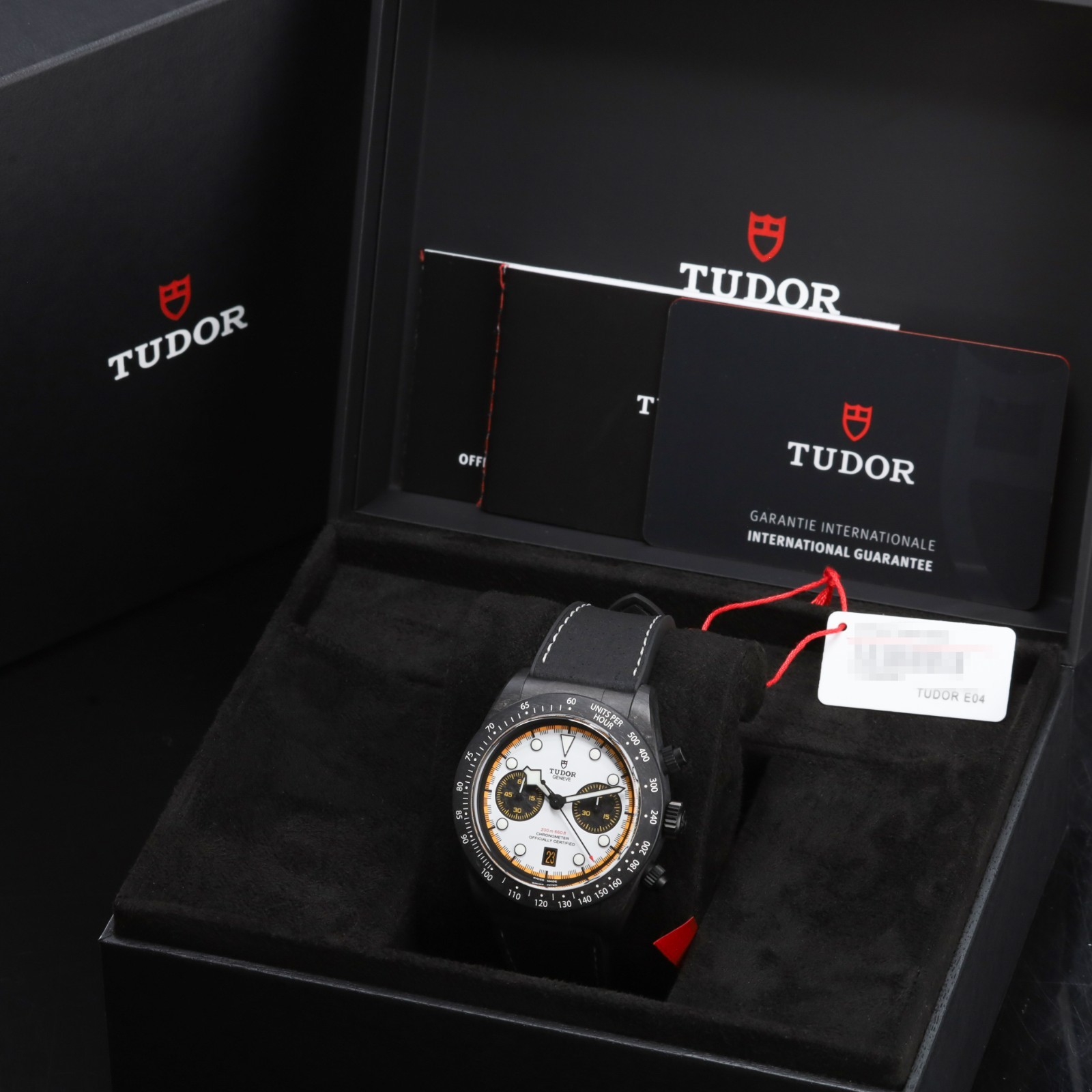 Tudor Black Bay Chrono 2026 42mm Carbon White Dial Hybrid Strap 79377KN