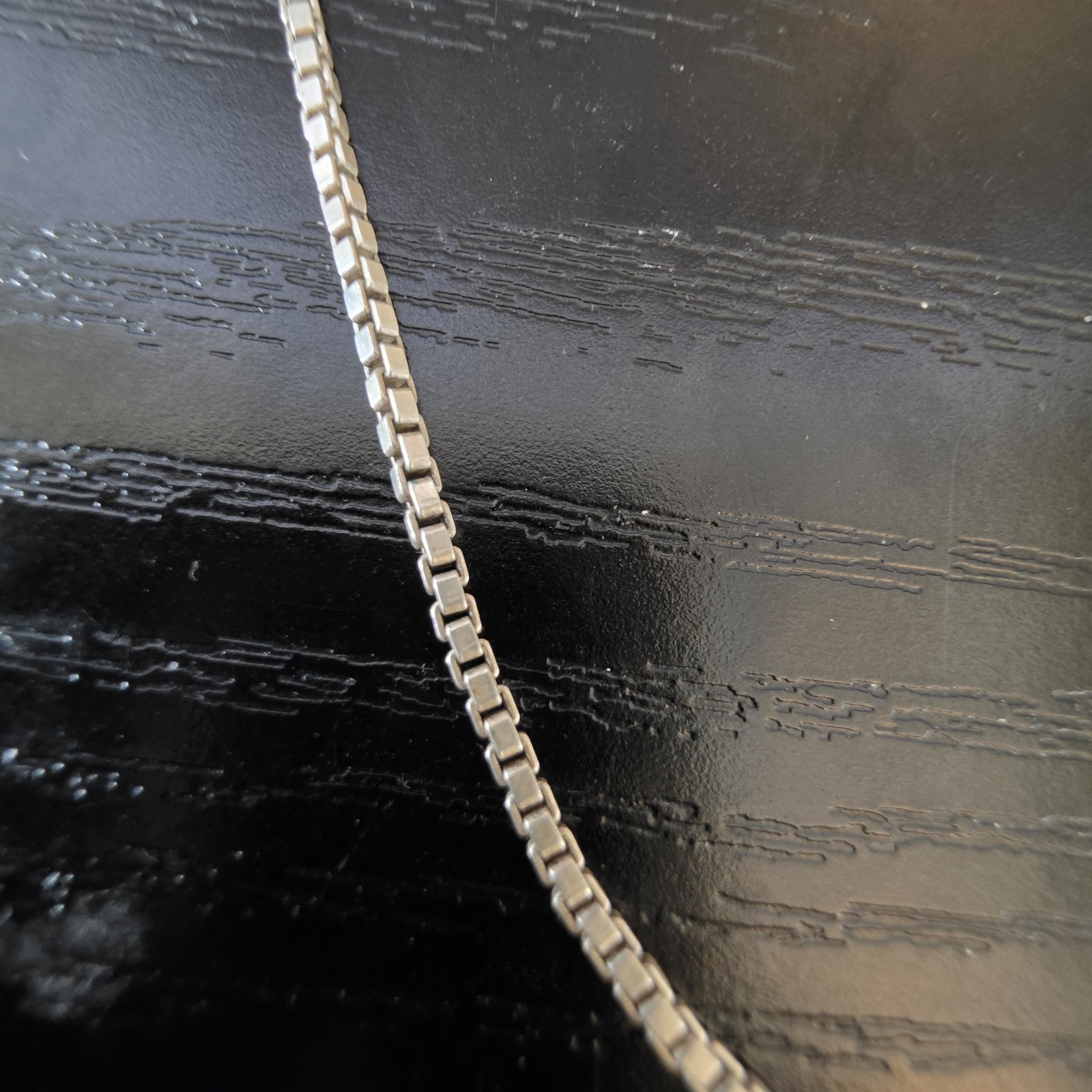 Vintage Sterling Silver 18″ Box Chain 2mm Wide