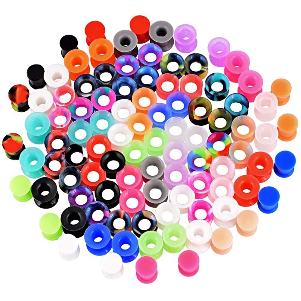 10pcs Ear Plugs Ear Gauges Random Mixed Style Ear Tunnels Choose Size 2g-5/8″