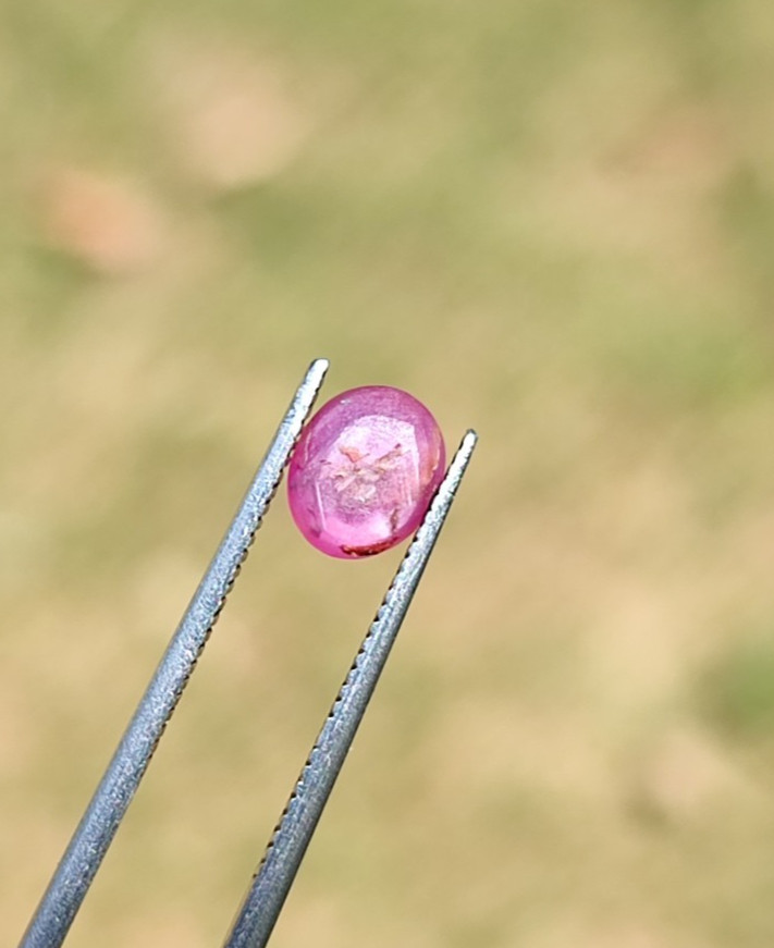 Natural Pink Star Sapphire 1.45ct HOT Pink Ruby Red | 6-Ray | Unheated Ceylon