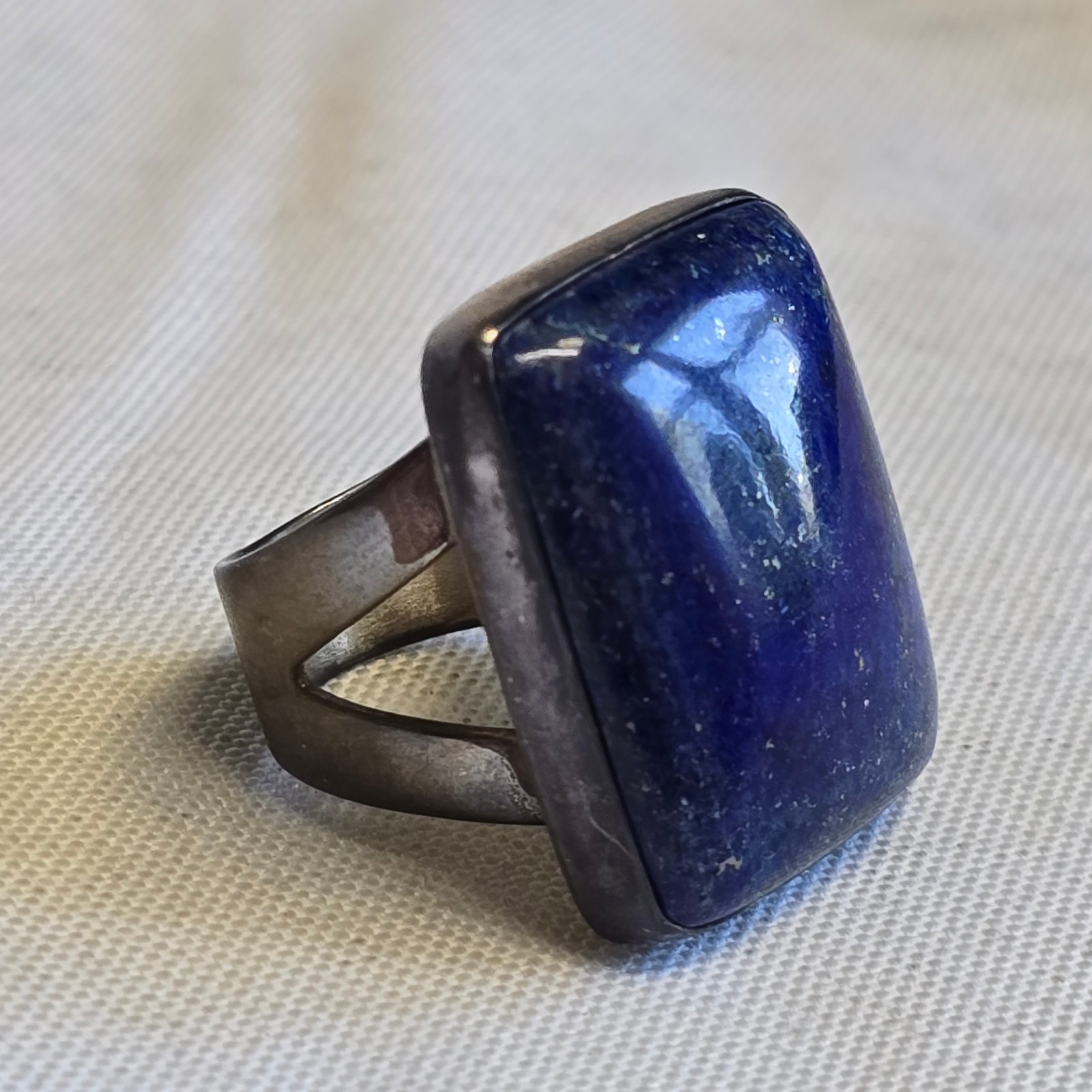 Sterling Silver Jay King Ring 15.7g Fine Jewelry Size 7.5 Lapis Color *READ*