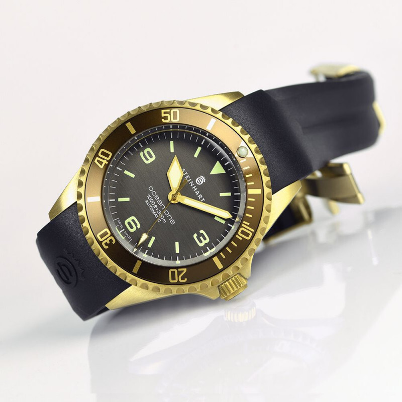 Steinhart Ocean One Bronze Brown Bezel Automatic Swiss Diver Watch 103-0573 Men