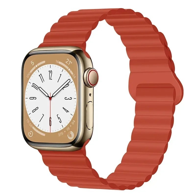 Silicone Magnetic Strap Band For Apple Watch Series Ultra 3 11 10 9 8 SE iWatch