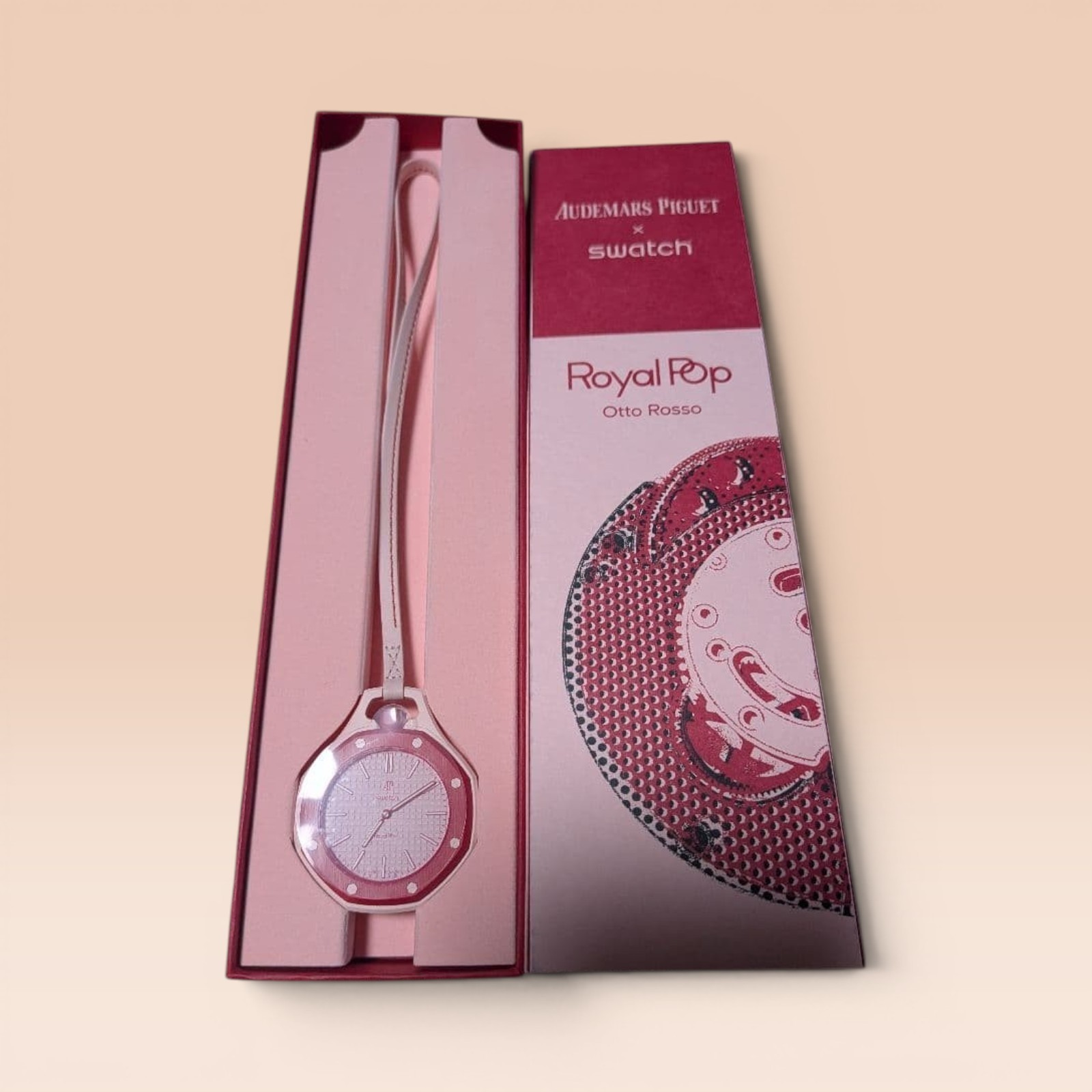 Swatch x Audemars Piguet Bioceramic Royal Pop Otto Rosso Pink New w/ Box Papers