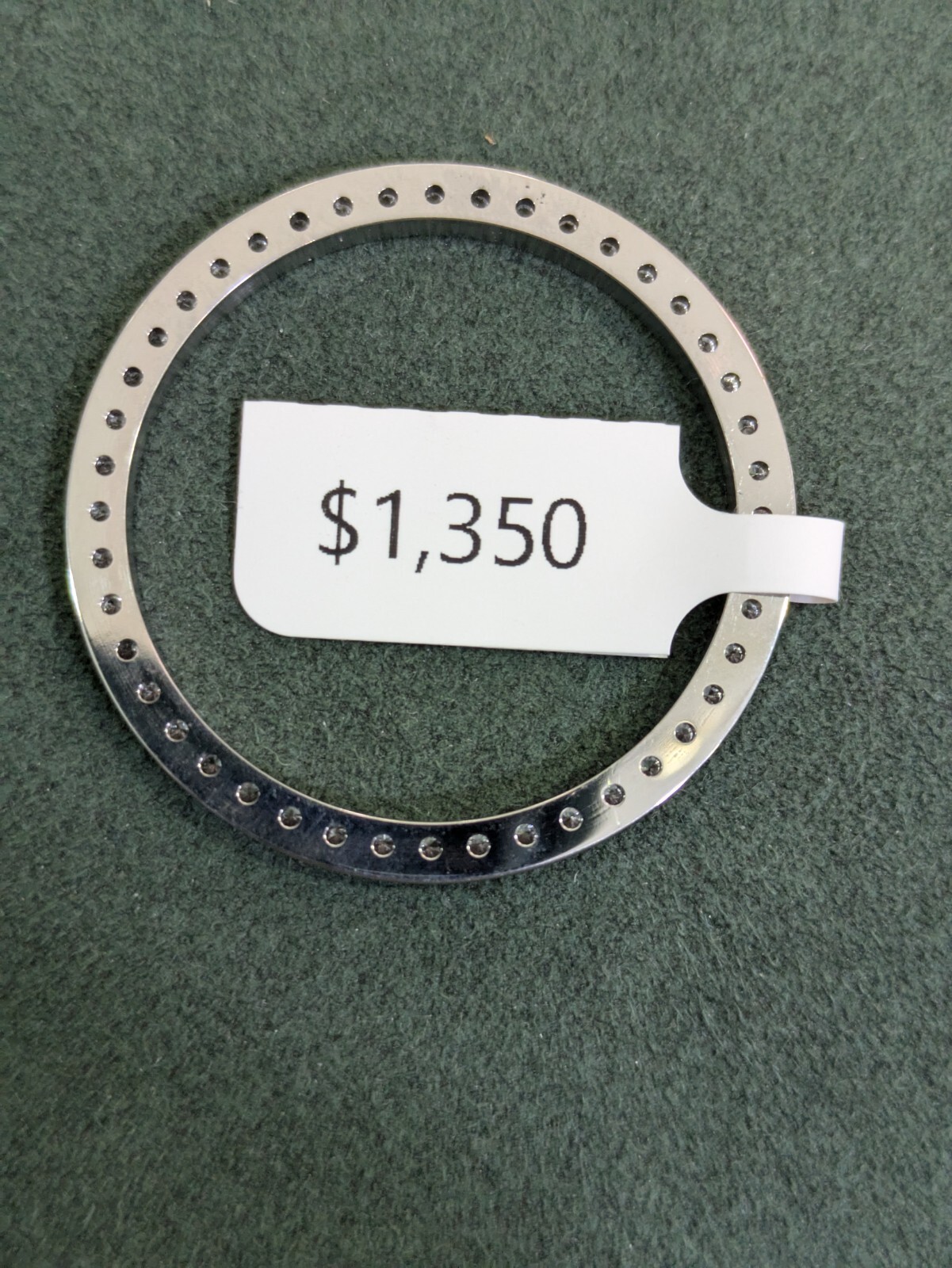 LAB GROWN Mens Steel Diamond Bezel For Rolex 36mm 2.00 Cts LAB GROWN DIAMONDS