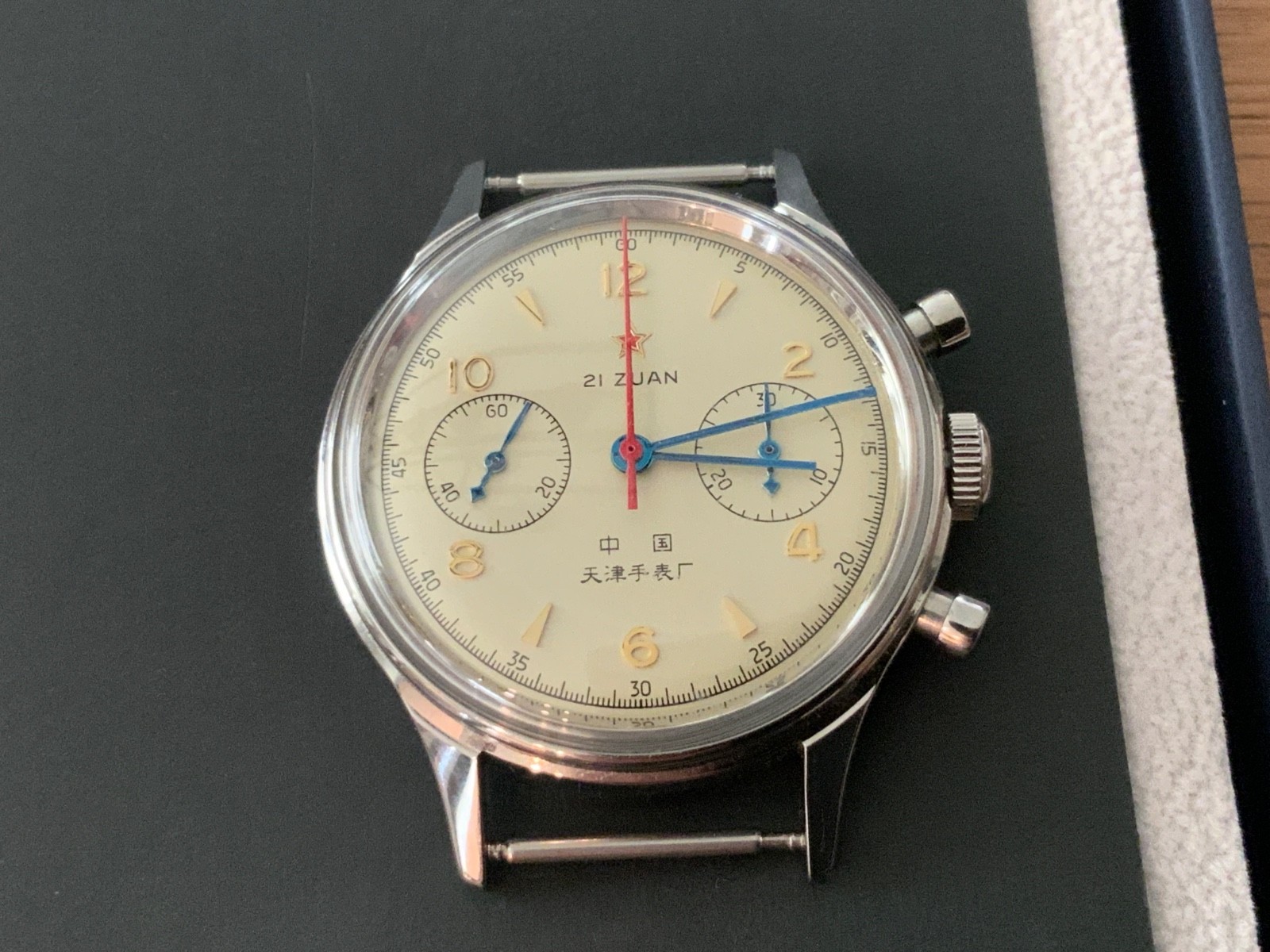 Seagull 1963 ST1901 38mm Acrylic Manual Wind Pilot’s Chronograph Watch US Seller
