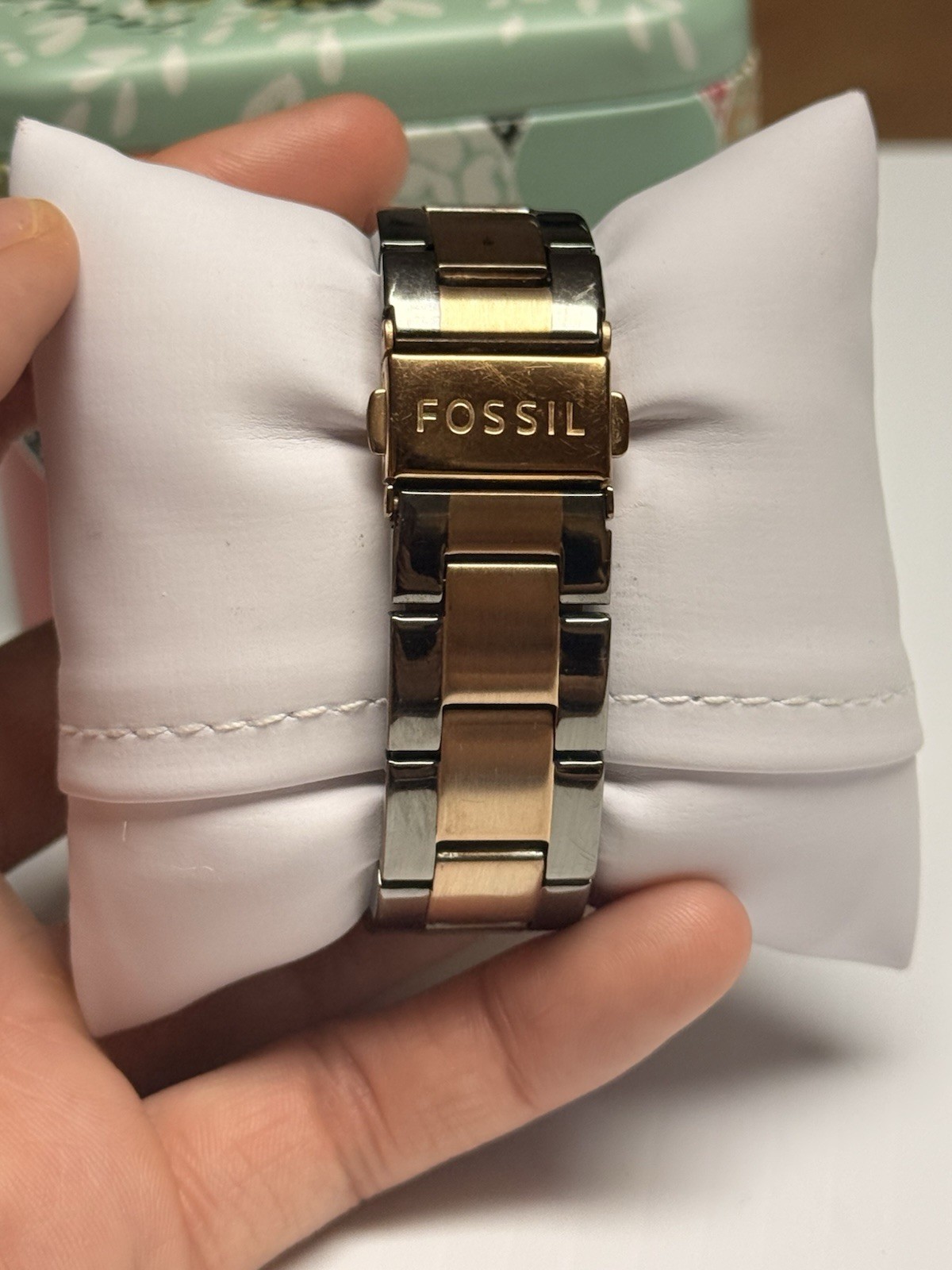 Fossil Stella ES3100 Womens Stainless Steel Analog Dial Quartz Wrist Watch