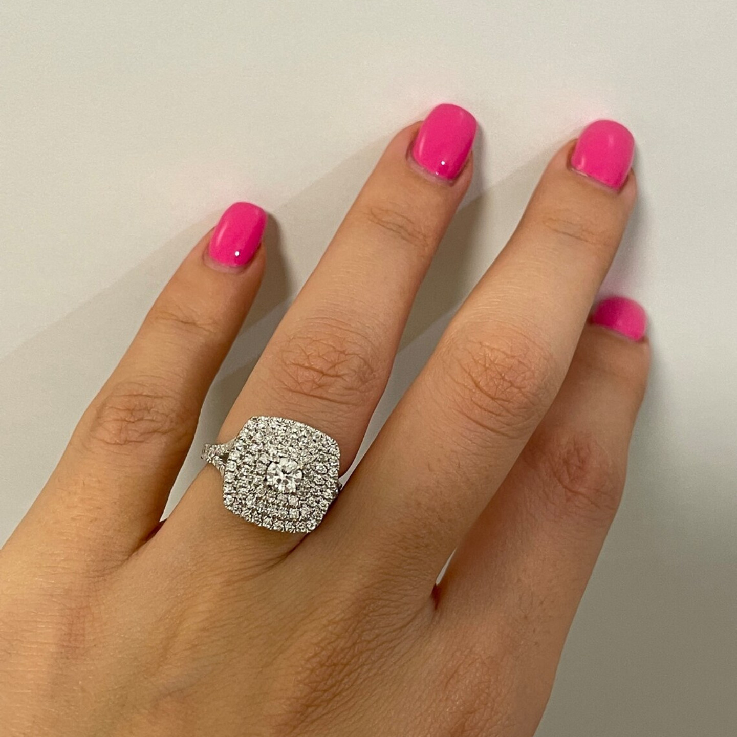 Round Cut 0.30 Carat Lab Grown Diamond Engagement Ring | 14k White Gold VVS VS