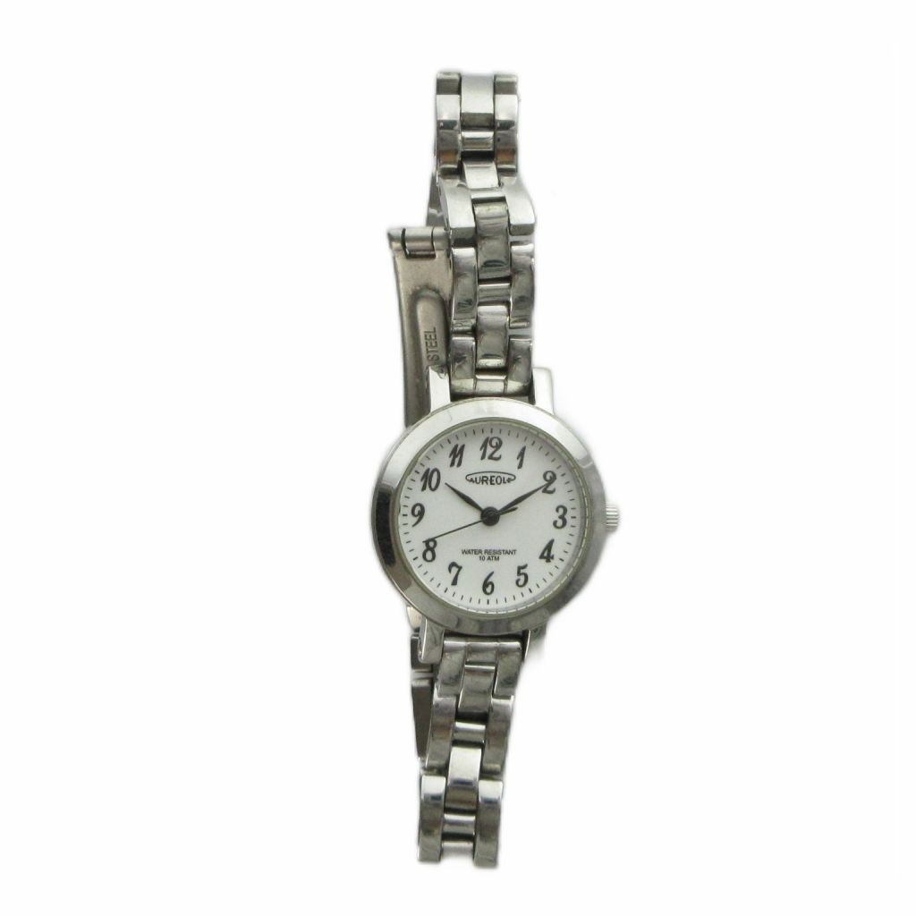 Aureole Quartz White Dial Wristwatch
