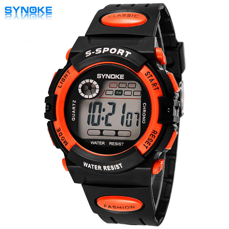 Waterproof Kids Digital Electronic Watch Sports LED Watches Children Boys Girls