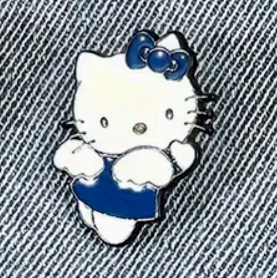 Hello Kitty Dressed As An Angel, Enamel, Alloy, Pin, Brooch