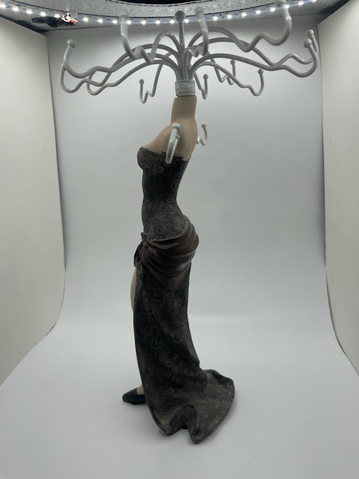 Elegant Mannequin Jewlery Holder (Black Dress)