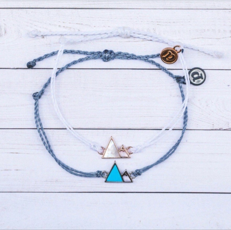 PURA VIDA ROSE GOLD WHITE HOWLITE GEM MOUNTAIN BRACELET ‼️FREE SAME DAY SHIP‼️