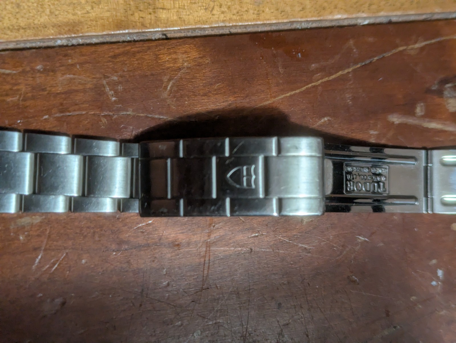 Tudor Oyster Chronotime Snowflake Bracelet 20mm Submariner Flip Lock Folded Band