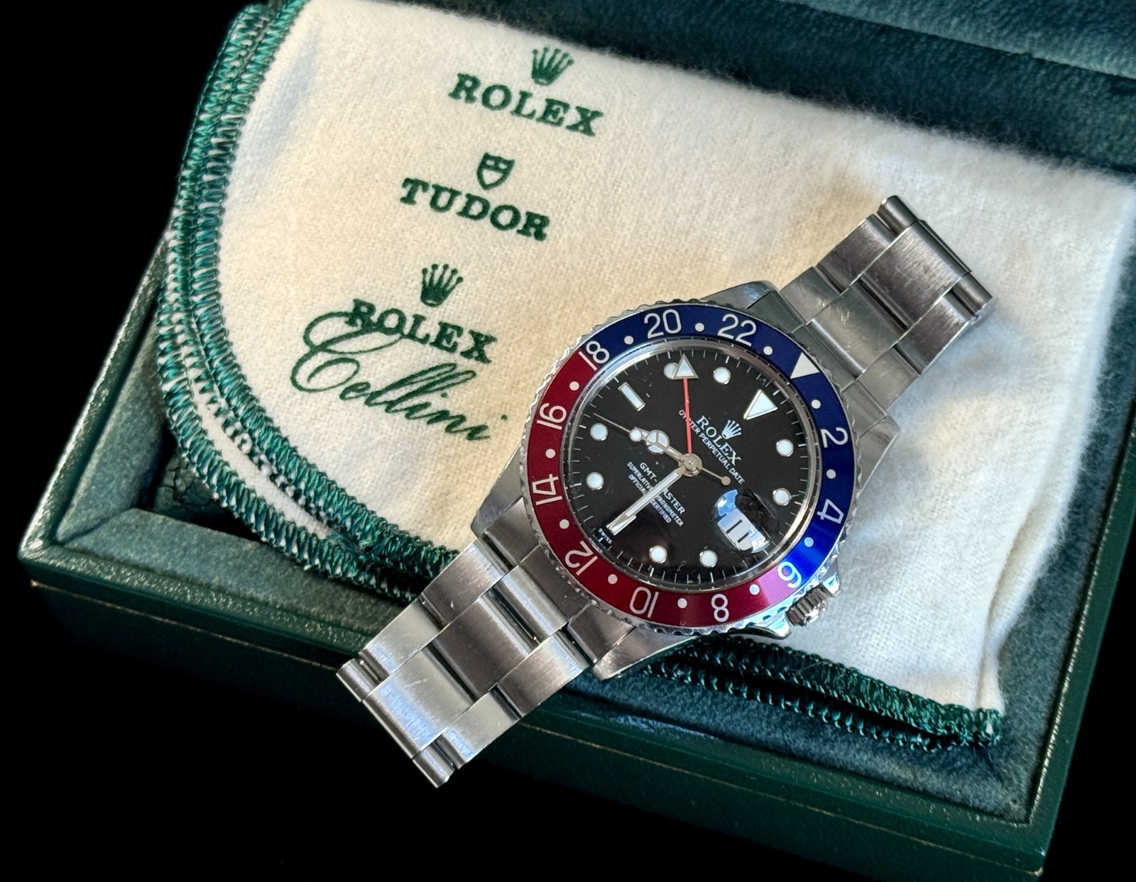 Rolex GMT-Master Pepsi 16750 SS Oyster w/ Box Cal 3075 US Seller No Tariffs