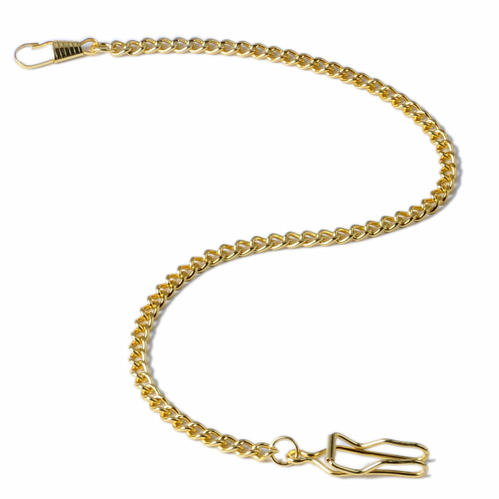 1PCS 38cm Chain Vintage Pocket Watch FOB Bronze/Silver/Gold/Black with Belt Clip