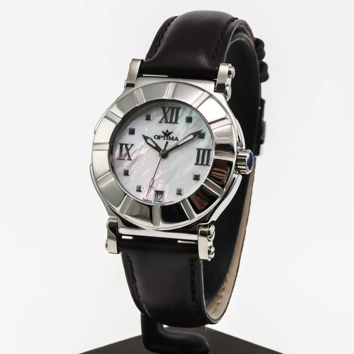 Optima – Swiss Watch – OSL300-SL-7 – Brown Strap Quartz 38 mm OSL300 50
