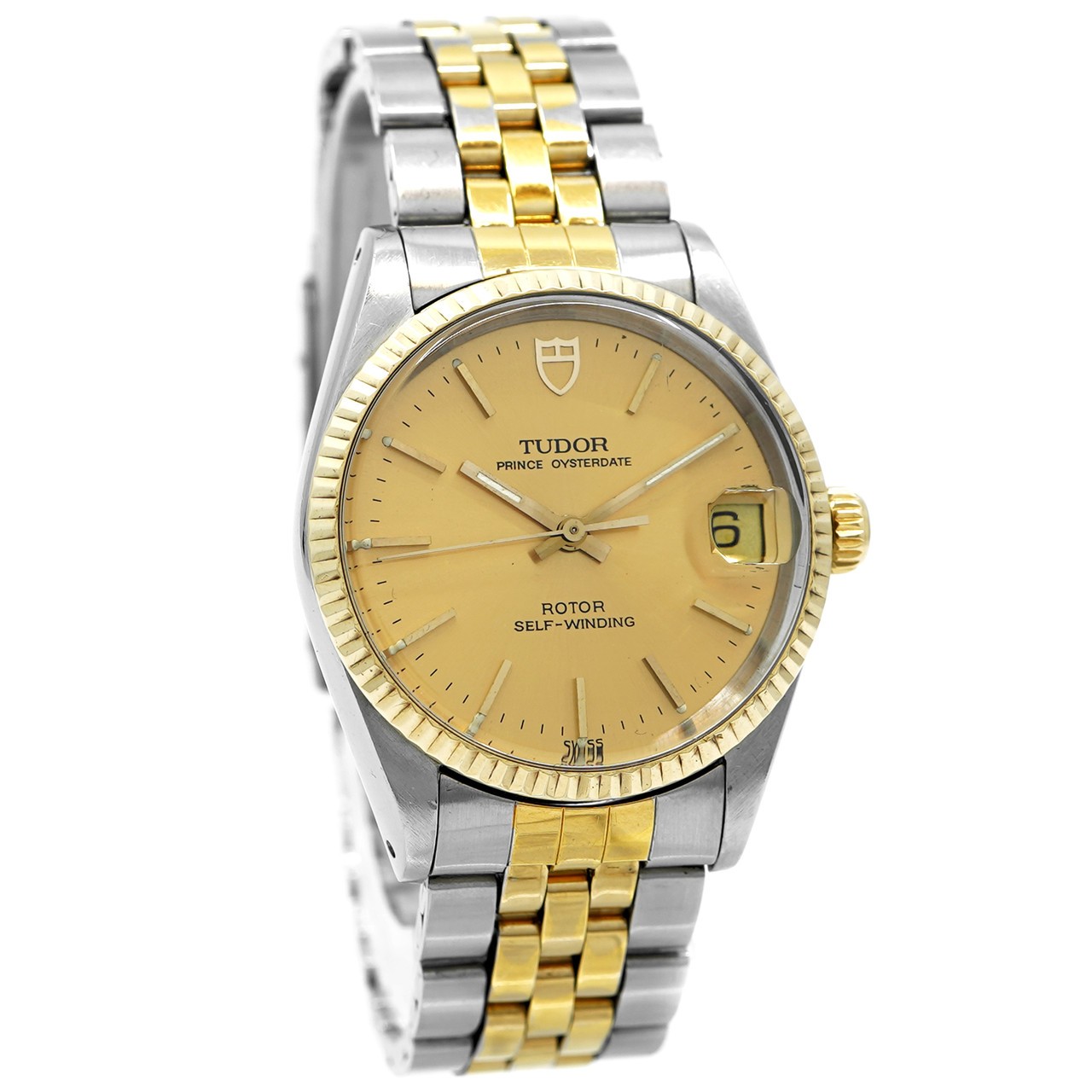 Tudor Watch Prince Oysterdate 72033 – Inventory 9076 Stainless Steel/Yellow Gold