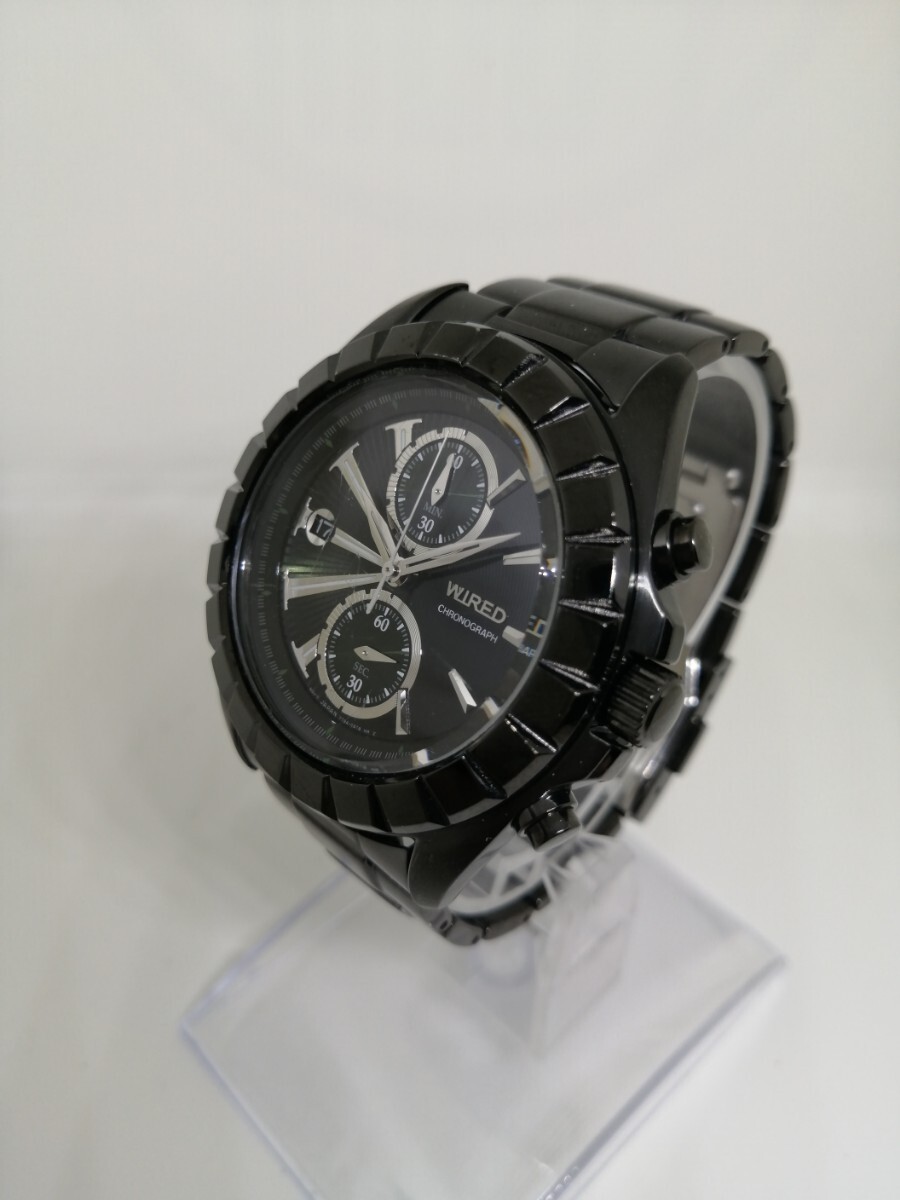 Working SEIKO WIRED 7T94 0BN0 men’s quartz chronograph wristwatch