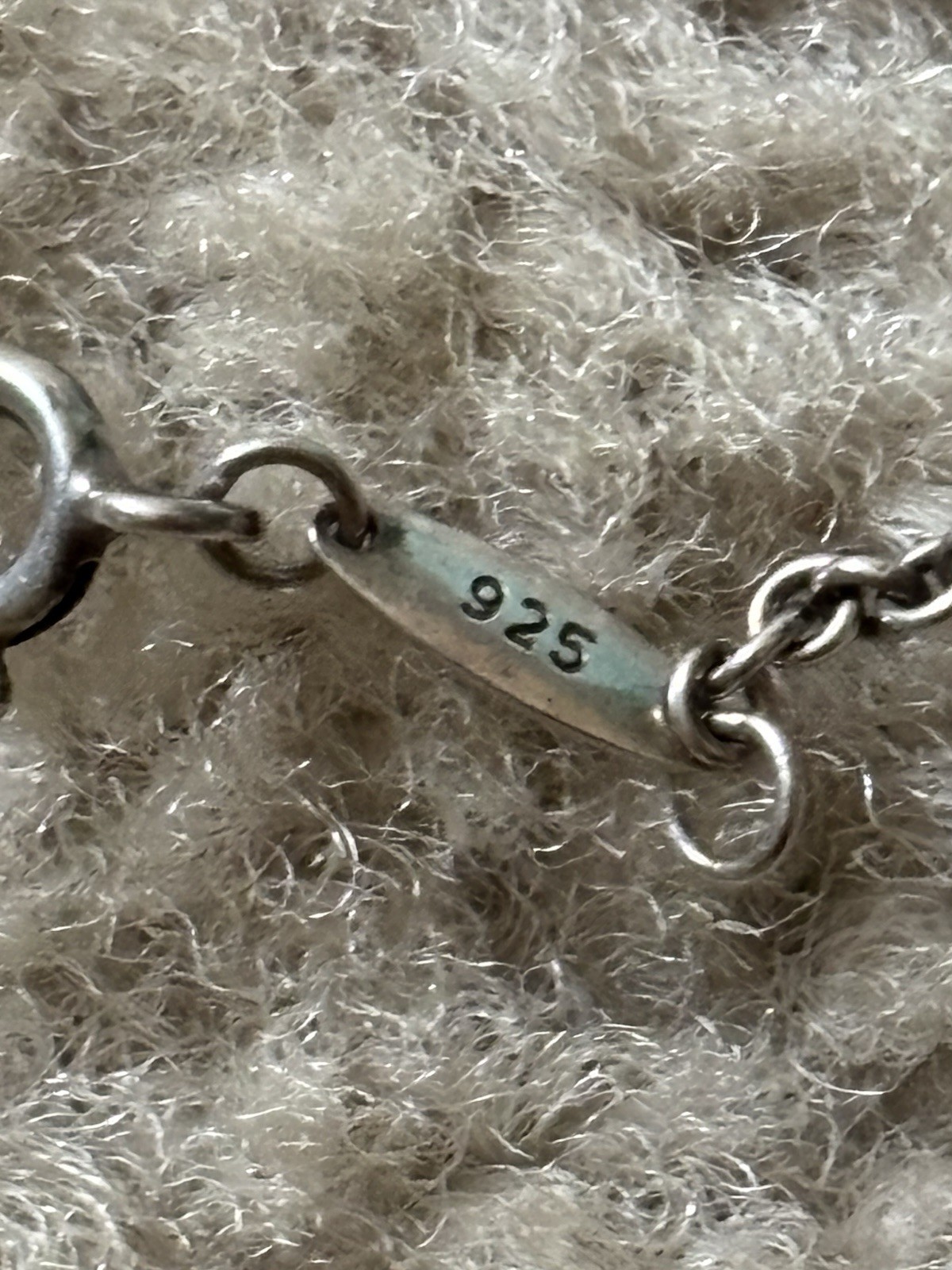 Tiffany & Co. Peretti Teardrop Dangle Charm 925 Bracelet Signed Spain Tag
