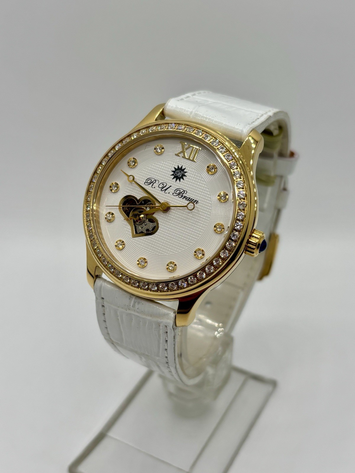 R.U. BRAUN Automatic 27 Jewels Women’s Watch 38mm Stainless Steel w/ Box