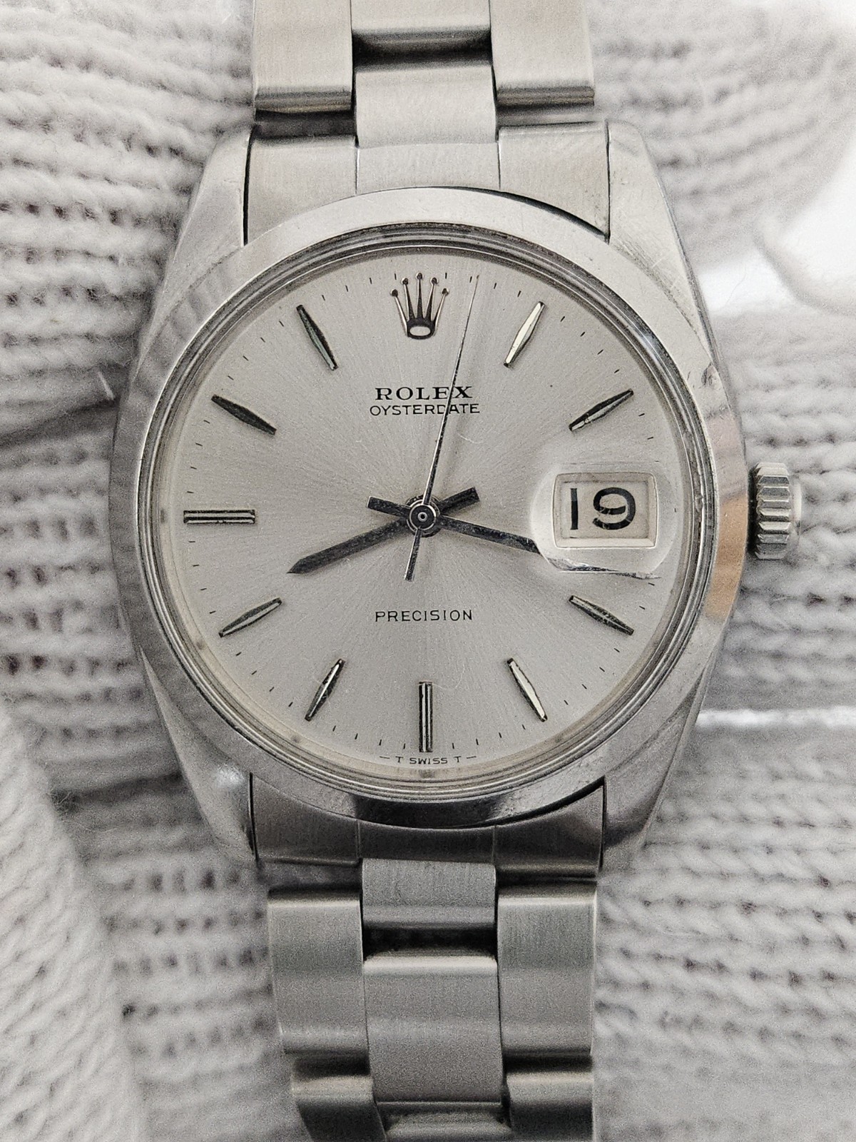 Rolex 34mm OysterDate Precision Vintage Watch 6694 + Rolex Box