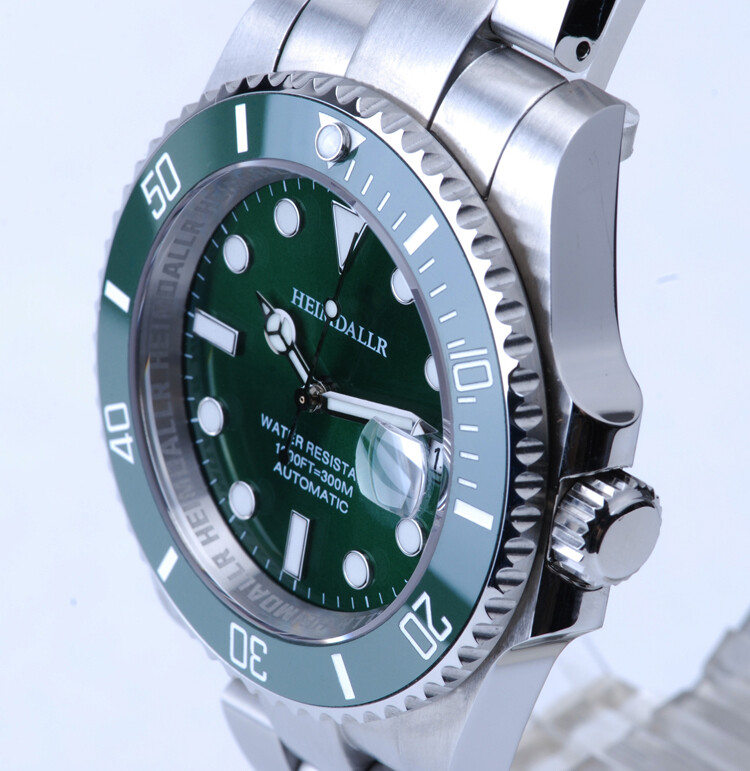Heimdallr Sharkey Sub NH35A Dive 300M Automatic Watch C3 316L 40.5mm Cyclop Date